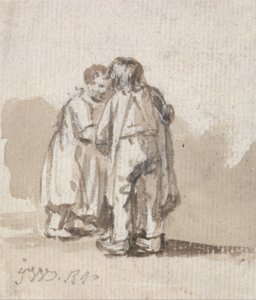A Boy and Girl Conversing